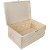 Wooden Memory Keepsake Storage Box with Lid-Clasp / Natural Decorative Wood