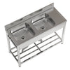 Stainless Steel Commercial Kitchen Sink Catering Sink Single Double Bowl Drainer