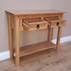 Corona Console Table 2 Drawer Mexican Solid Pine Hallway by Mercers Furniture