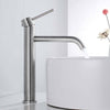 Bathroom Basin Mixer Taps Single Lever Tall Counter Faucet Black Brushed Tap