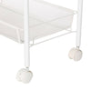 3 Tier Multi-purpose Trolley Cart Rolling Mesh Storage Rack Shelf with Wheel New