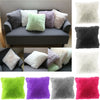 45*45cm Throw Family Decoration Fur Fluffy Sofa Pillow Soft Plush Cushion Cover