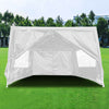 3Mx4M Heavy Duty Gazebo Sides Waterproof Marquee Canopy Wedding Party Tent White