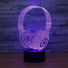 3D Illusion LED Night Light 7 Colour Touch Table Desk Lamp Kids Gifts