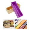 Wood Loaf Soap Mould with Silicone Mold Cake Making Wooden Box 1.2kg soap