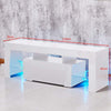 Modern High Gloss White TV Stand 130cm Cabinet Unit Home Furniture LED Lights
