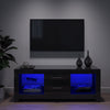 TV RGB LED Entertainment Unit Cabinet Stand Living Room Set Gloss Doors Modern