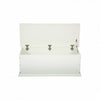 NEW! White Wooden Storage Chest Ottoman Blanket Box Toy Chest Trunk