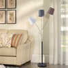 Standard Black Floor Lamp Metal Base Reading Bedroom LivingRoom Adjustable Light