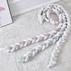 Crib Bumper 200CM Knot Plush Bedding Bed Cot Braid Pillow Cushion Pad Protector