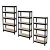 5 TIER HEAVY DUTY BOLTLESS METAL SHELVING SHELVES STORAGE SHELF GARAGE HOME