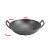 36cm Non Stick Deep Frying Pan Chinese Wok With Handle Gas Electric Induction UK