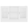 Slim Sideboard White Modern Cupboard Cabinet Unit Storage Narrow Living Room