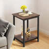 Small Bedside Table Cabinet Side End Table Nightstand Storage Organizer Stand