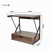 2 Tier Microwave Rack with Drawer Kitchen Shelf Holder Storage Organizer Stand