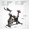 Indoor Exercise Bike Flywheel Home Workout Fitness Training w/LCD Display