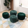 Upholstered Stool Pumpkin Pouffe Footrest Footstool Side Chair Children Seat