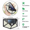 100 LED Solar Powered PIR Motion Sensor Outdoor Garden Light Security Flood Lamp