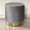 Velvet Pouffe Footstool Dressing Table Chair Padded Make-Up Stools Kids Seats UK