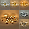 Modern LED Ceiling Light Metal Acrylic Chandelier Flower Lamp Living Dining Room