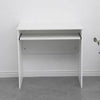 Small Computer Desk White with Sliding Keyboard Tray Space Saving Writing Table