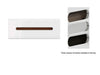 White Gloss Wall Cabinet Modern Storage Shelf Unit 1 Door Black Brown Azteca T