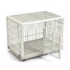 97CM Dog Cage Puppy Pet Crate Travel Carrier Small Medium Large Kennel W/Wheel