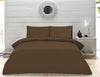 Plain Dyed Percale Duvet Quilt Cover Bedding Set Pillow Case Single Double King