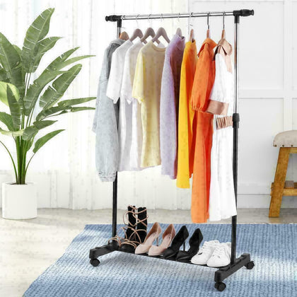 Single Clothes Rail Rack Garment Hanging Heavy Duty Organizer Coat Storage E 12