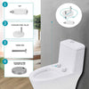 Soft Close Toilet Seat White Bathroom Oval Heavy Duty Universal Hinges Anti Slam