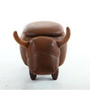 Cow Shaped Animal Storage Footstool Upholstered Ottoman Foot Rest Stool Pouffe