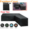 Waterproof Rattan Corner Furniture Cover Garden Outdoor Sofa Protect L Shape UK!