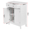 Freestanding Bathroom Cabinet Cupboard Unit with Shelf Drawers Storage MDF White