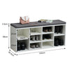 Shoe Bench Shoes Storage Rack Wooden Shelf Cabinet Seat Cushion Hallway Stand