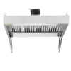 Commercial Exhaust Hood 9FT Food Truck Hood Exhaust 201 Stainless Steel