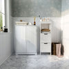 Mondeer Bathroom Cabinet Storage Unit MDF 2 Doors with Adjustable Shelves White