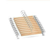 5/10/15PCS Wooden Trouser, Skirt Hangers With Clips, Coat Clothes Hangers UK