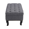 Linen Fabric Ottoman Bench Stool for Bed-End Hallway Sofa Side Window Chair