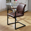 2 4 6x Faux Leather Dining Chairs Padded Seat High Back Kitchen Breakfast Chair