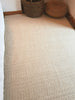 Large size Beige soft 120x180cm Reversible rug. Modern Cotton Serengeti rug
