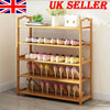 BAMBOO SHOE FOOTWEAR RACK STAND SHELF UNIT ORGANISER WOODEN STORAGE SHELVES NEW.