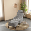 Recliner Chair Adjustable Backrest Footrest Fabric TV Armchair Home Seat Sofa UK