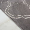 Grey Moroccan Washable Rug Trellis Indoor Outdoor Rugs Easy Clean Flatweave Mat