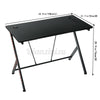 42.5” Gaming Desk Computer Table Ergonomic Carbon Fiber Metal Racing Home Office