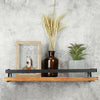 Wall Mounted Floating Shelves Wood Storage Rack Corner Unit Display Kitchen