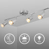 4 Way Ceiling Spotlight Adjustable Kitchen Bar Spot Light LED GU10 Bulbs Lamp