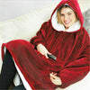 UK-Hoodie Blanket Oversized Ultra Plush Comfy Sherpa Giant Big Hooded Sweatshirt