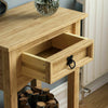 SALE Corona 1 Drawer Console Table Mexican Solid Pine Waxed Rustic Finish