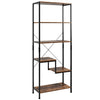 Bookcase 5-Tier Bookshelf Freestanding Shelving Unit Industrial Storage Rack