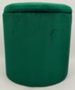 Round Ottoman Storage Pouffe Stool Soft Velvet Footstool Dressing Vanity Chair